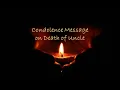Condolence Message on Death of Uncle