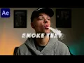 Smoke Text Effect After Effects Tutorial
