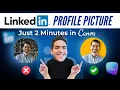 Easy LinkedIn Profile Picture Design in Canva Beginner-Friendly Tutorial