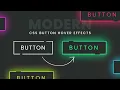 Modern CSS Glowing Button Hover Effects Html CSS Tutorial