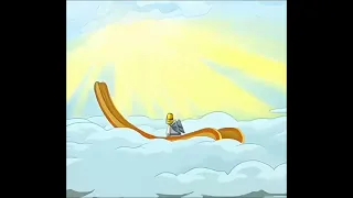 Simpsons stairs heaven to hell trending edit meme template