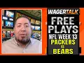 NFL Week 13 Picks Predictions Odds Packers vs Bears Betting NFL Ratchet Free Play