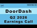 DoorDash Q2 2026 Earnings Call Revenue Tops Expectations at 4 45B as DashPass Expands