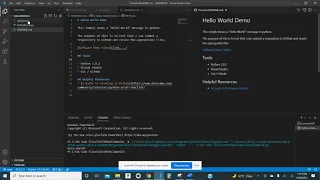 Hello World in Python Publish to GitHub