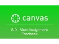 S 9 - View Online Assignment Feedback Canvas Student Tips