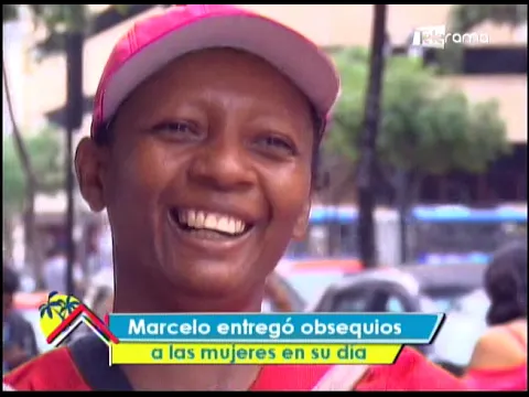 Marcelo entregó obsequios a las mujeres en su día