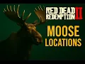 Red Dead Redemption 2 - Moose Locations Guide Western Bull Moose