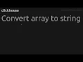 Convert array to string