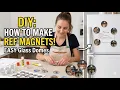 How to make a glass ref magnet photo magnet