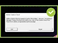 adobe creative cloud needed to resolve the problem is missing or damaged - Fix