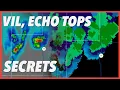 How to read weather radar products like VIL and Echo Tops