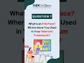 What is an Interface Where have you used in your Selenium Framework