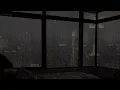 Download Lagu Cozy Bedroom Apartment in Manhattan with Heavy Rain \u0026 Thunders Sounds for Sleeping