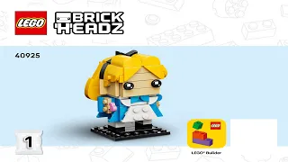 💥 LEGO instructions 💥 BrickHeadz 💥 40925 💥 Alice in Wonderland 💥 Alice 💥