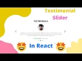 how to make testimonials slider carousel in react with react-slick 2021