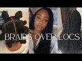 BOX BRAIDS OVER MICROLOCS FOR THE FIRST TIME HOT OIL TREATMENT TENSION HAIR DETAILS MORE