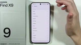 OPPO Find X9 X9 Pro كيفية تغيير نغمة الرسائل صوت الرسالة 