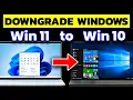 How to Downgrade Windows 11 to 10 With a Safe Backup Method
