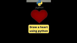 Draw a heart using python turtle
