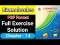 Biomolecules Exercise Solution Class 12th Chemistry Exercise Solution Maharashtra Board