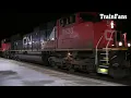 Manifest Train CN M397 With CN 8833 CN 2557 Locomotives Sarnia Ontario
