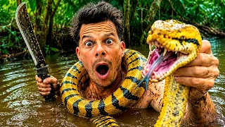 CRUCE la PISCINA TÓXICA y ALGO ME MORDIÓ 🐊 ¡Casi no salgo vivo! 😱