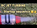 RC JET turbine complete startup sequence that sound