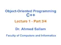 Object-Oriented Programming with C - Lecture 1 Part