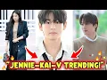 Download Lagu K-Media zet Jennie, BTS's V en EXO's Kai in de schijnwerpers die samen naar Parijs vertrokken voo...