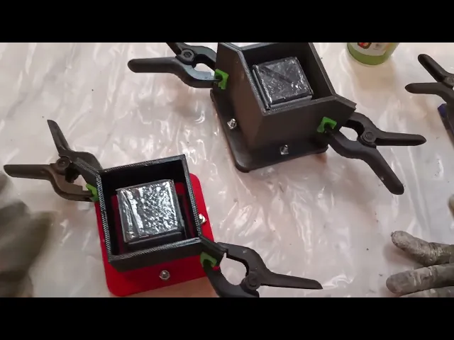Square pot mold V1 succulents plants napkins cement epoxy resign plaster video thumbnail