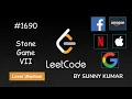 Stone Game VII Dynamic Programming Top Down Bottom Up 1690 LeetCode Day 11