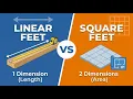 Linear Feet vs Square Feet How to Measure Linear Feet How to Measure Square Feet Explained