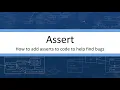 Assert - How to add assert to code