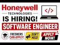 Honeywell Hiring Freshers 2026 Software Engineer Jobs Apply Now Any Graduate Latest IT Jobs