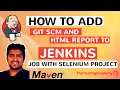 How To Publish HTML Report using Jenkins and Add Git SCM to Selenium Project