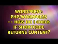 Wordpress -