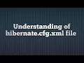 Understanding hibernate Configuration File