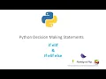 Python if elif and if elif else