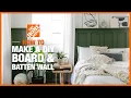 DIY Board and Batten Wall with lonefox The Home Depot