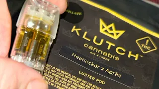 Klutch Cannabis luster pod review Heatlocker X Apres Distillate