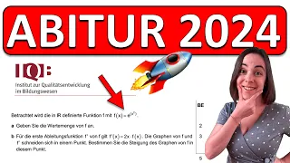 🚀🚀🚀 DAS musst du können fürs MATHE ABI 2024! | Analysis e-Funktionen im Abitur (IQB Aufgabe 2023)