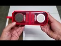 Sylvania TWS Bluetooth Speaker from Walmart SP-833 RED