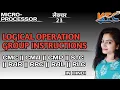 Logical Operation Group Instructions 8085 Microprocessor CMC CMA CMP STC RAR etc Operation