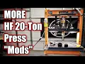 MORE Harbor Freight 20 Ton Press Modifications Improve Your HF 20-Ton Press