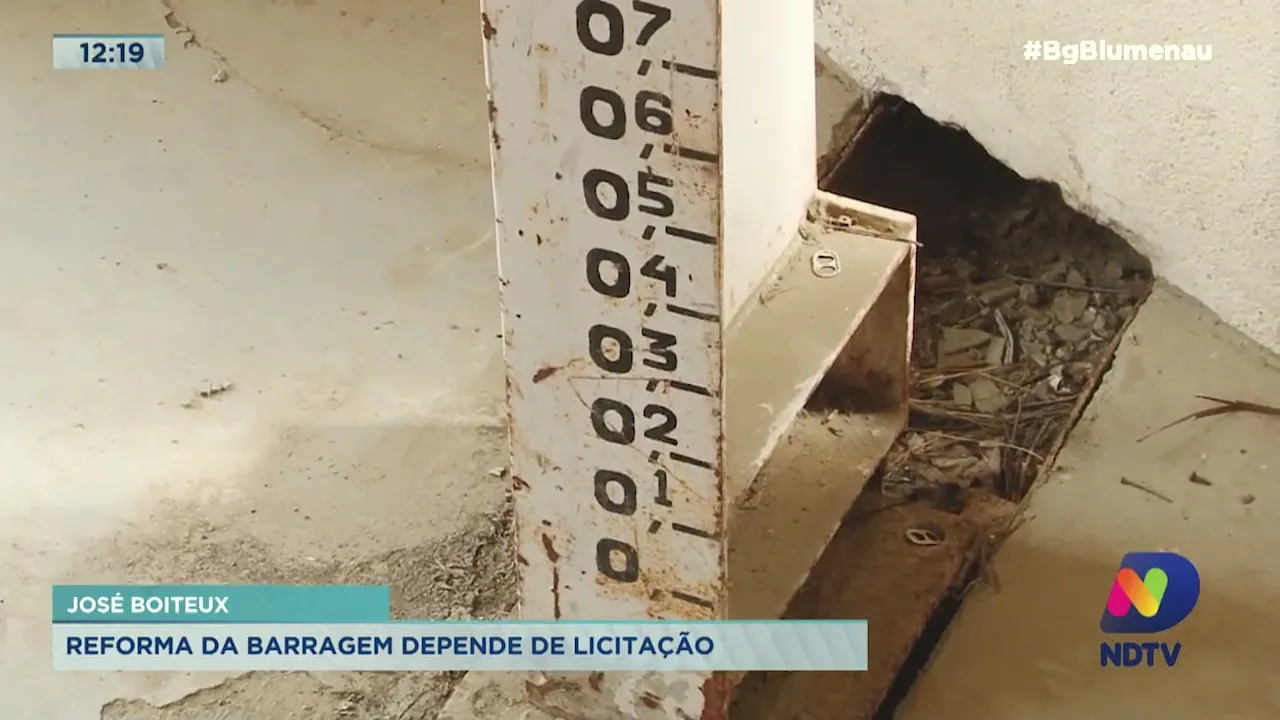 Reforma da barragem de José Boiteux depende de licitação