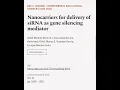 Download Lagu Nanocarriers for delivery of siRNA as gene silencing mediator | RTCL.TV
