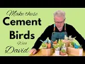 How To Make These 3 Adorable Little Cement Birds From Amazon Molds