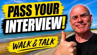 HOW TO PASS A JOB INTERVIEW! (3 Tough Questions & Answers) Walk & Talk!