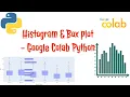 Descriptive Statistics - Box plot and Histogram in Google Colab Python