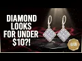 EverTrue Princess Cut Diamond Earrings Platinum Bond 11 50ct